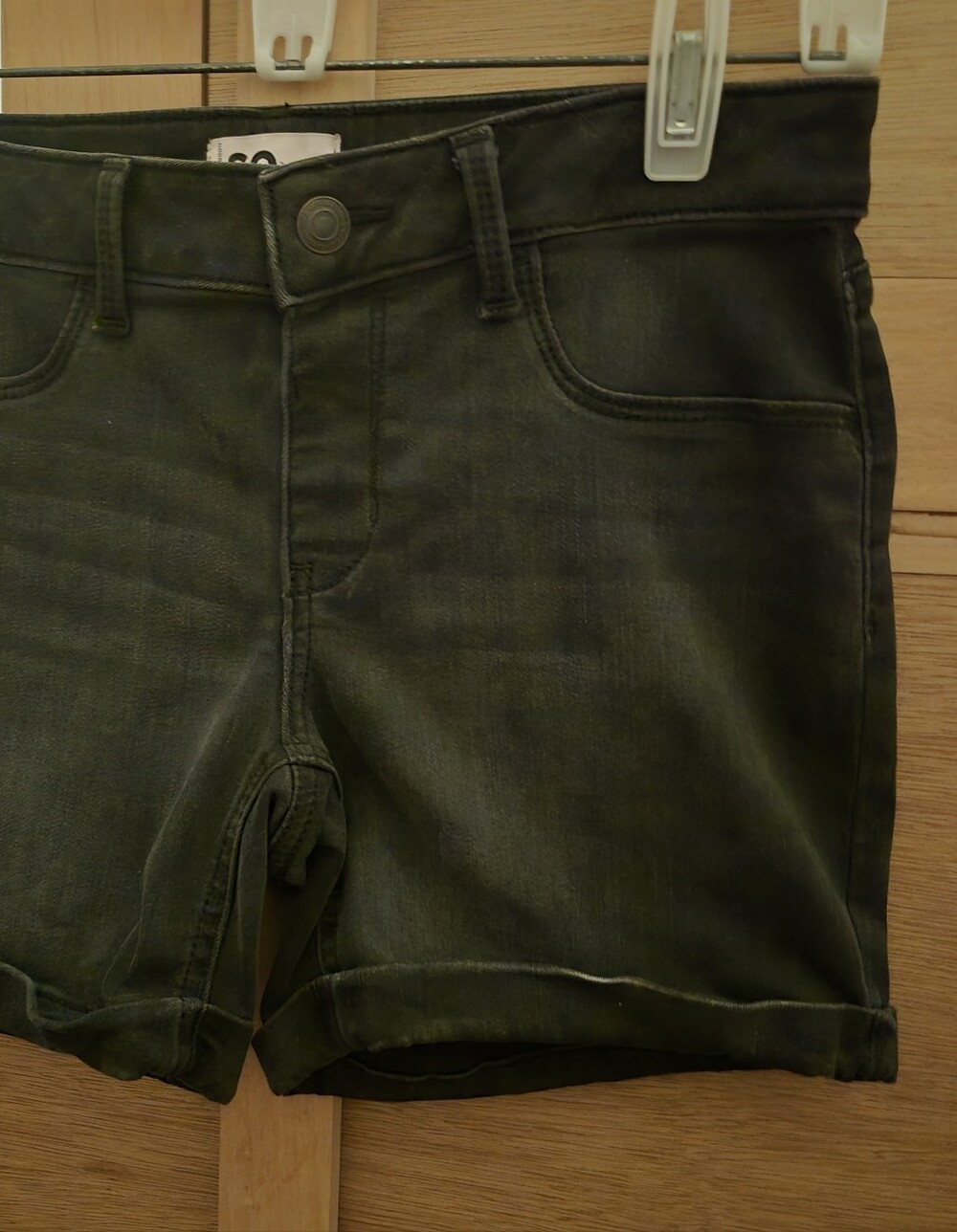 2 Pairs Of Jean Shorts Daisy Duke Black Shorts Size 4 Like New